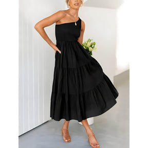 Vestido Mídi com Lástex Maelle