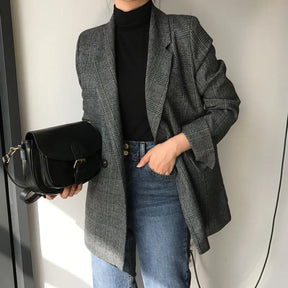 Blazer Alongado Xadrez Imelda