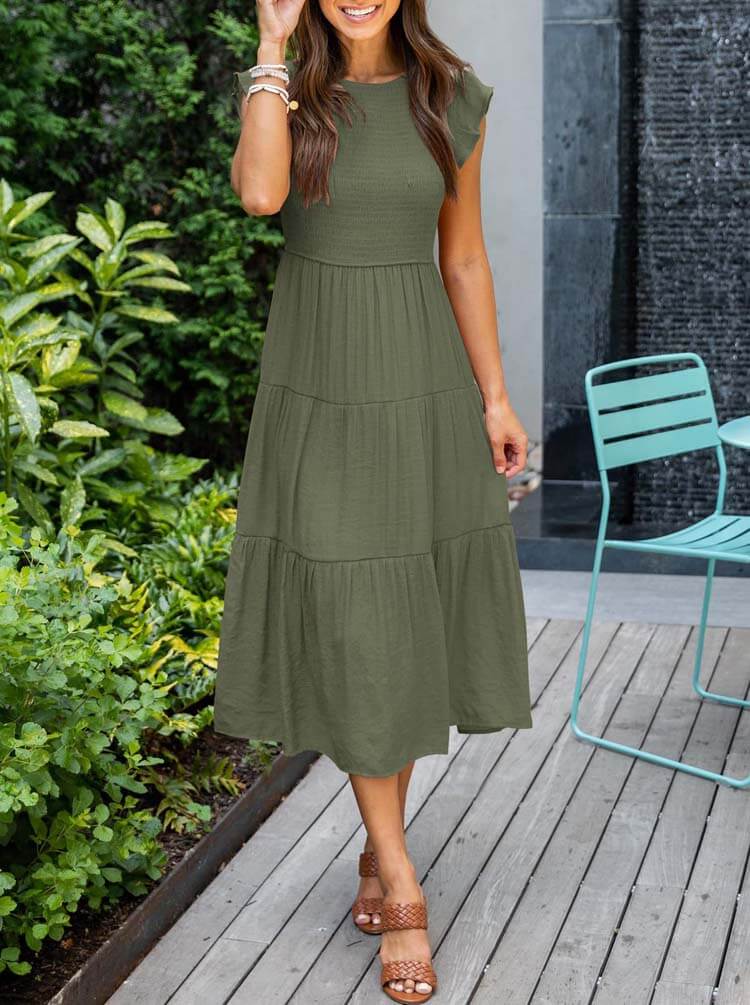 Vestido Mídi de Lástex Matilda