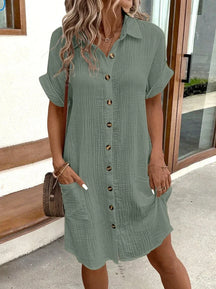Vestido Curto Casual Brinelle