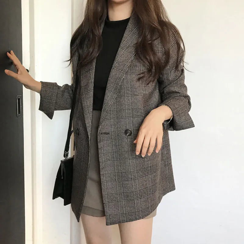 Blazer Alongado Xadrez Imelda