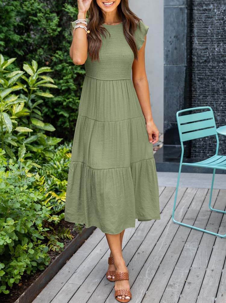 Vestido Mídi de Lástex Matilda