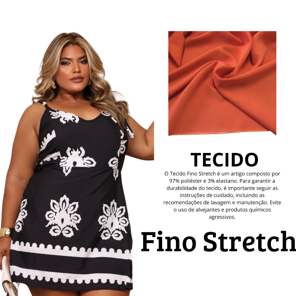 Macaquinho Solto Plus Size  Feminino Curto Short Saia Alça Larga Tendência