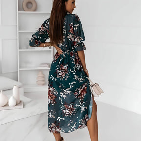 Vestido Mídi de Chiffon Aurore